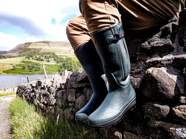 Zipped boot in Forest Green
