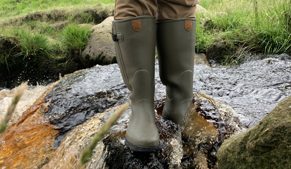 Unisex Wellies Wellingtons Boots Walking Voyager Forest Farm Waterproof Hunting 